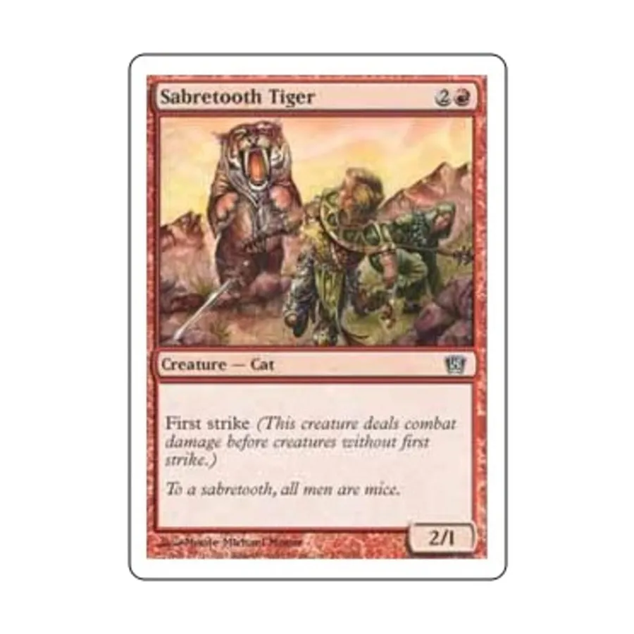 CCG Саблезубый тигр (C) (Фольга), MTG - 8th Edition
CCG Саблезубый тигр (C) (Фольга), MTG - 8th Edition