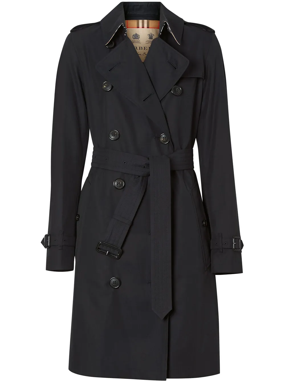 Тренч The Kensington Heritage BURBERRY, синий
Тренч The Kensington Heritage BURBERRY, синий