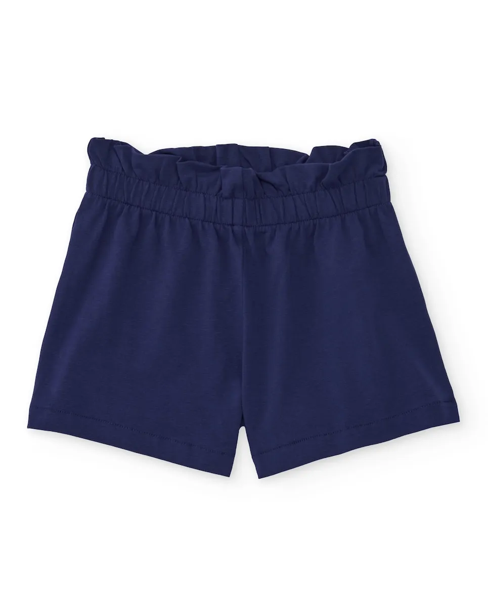 Простые шорты для девочки с присборенной талией Tuc Tuc, темно-синий
Простые шорты для девочки с присборенной талией Tuc Tuc, темно-синий