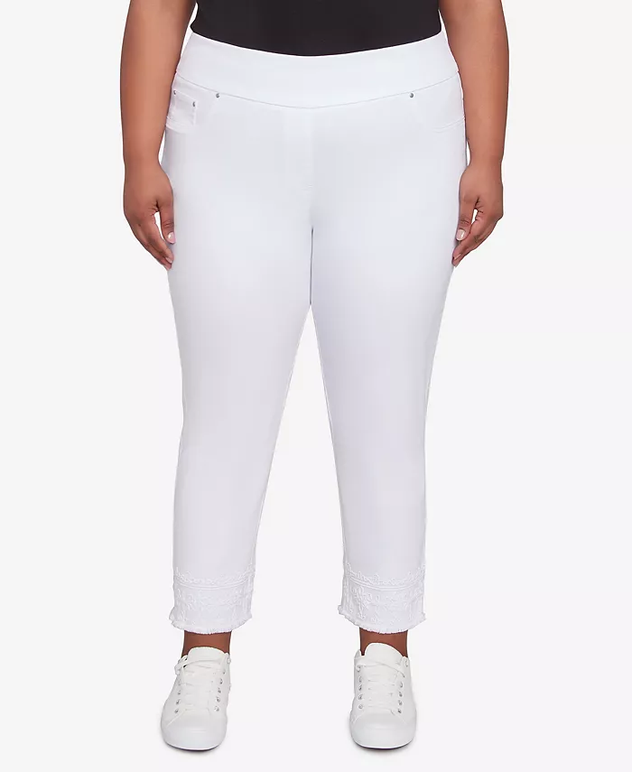 Джинсы больших размеров с вышивкой, очень эластичные, белого цвета Ruby Rd., белый
Джинсы больших размеров с вышивкой, очень эластичные, белого цвета Ruby Rd., белый