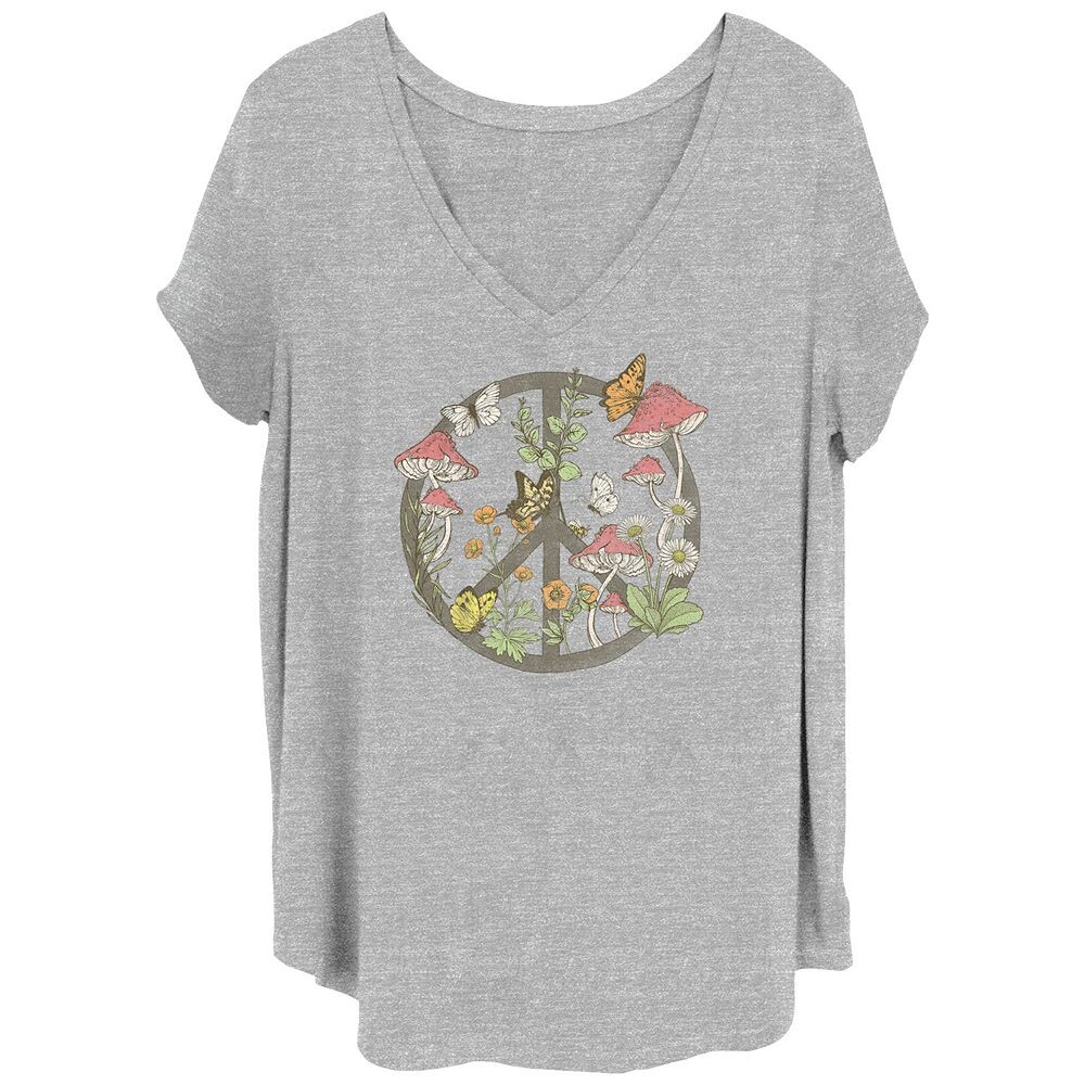 Детская футболка больших размеров с рисунком мирных грибов, цвет Heather Gray
Детская футболка больших размеров с рисунком мирных грибов, цвет Heather Gray