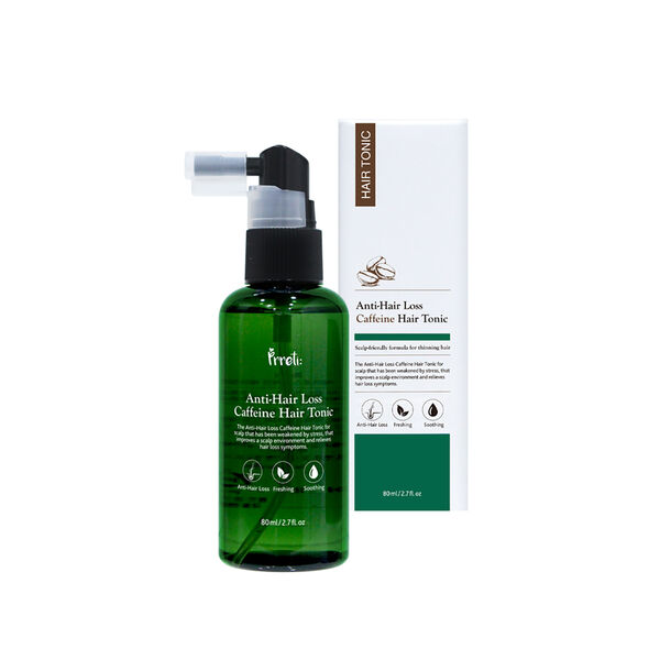 Тоник против выпадения волос с кофеином, 80 мл Prreti Anti-Hair loss
Тоник против выпадения волос с кофеином, 80 мл Prreti Anti-Hair loss