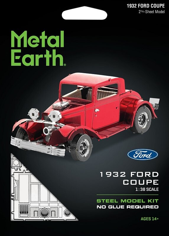 Metal Earth, Ford Coupe 1932 года. Металлическая складная модель. Fascinations
Metal Earth, Ford Coupe 1932 года. Металлическая складная модель. Fascinations