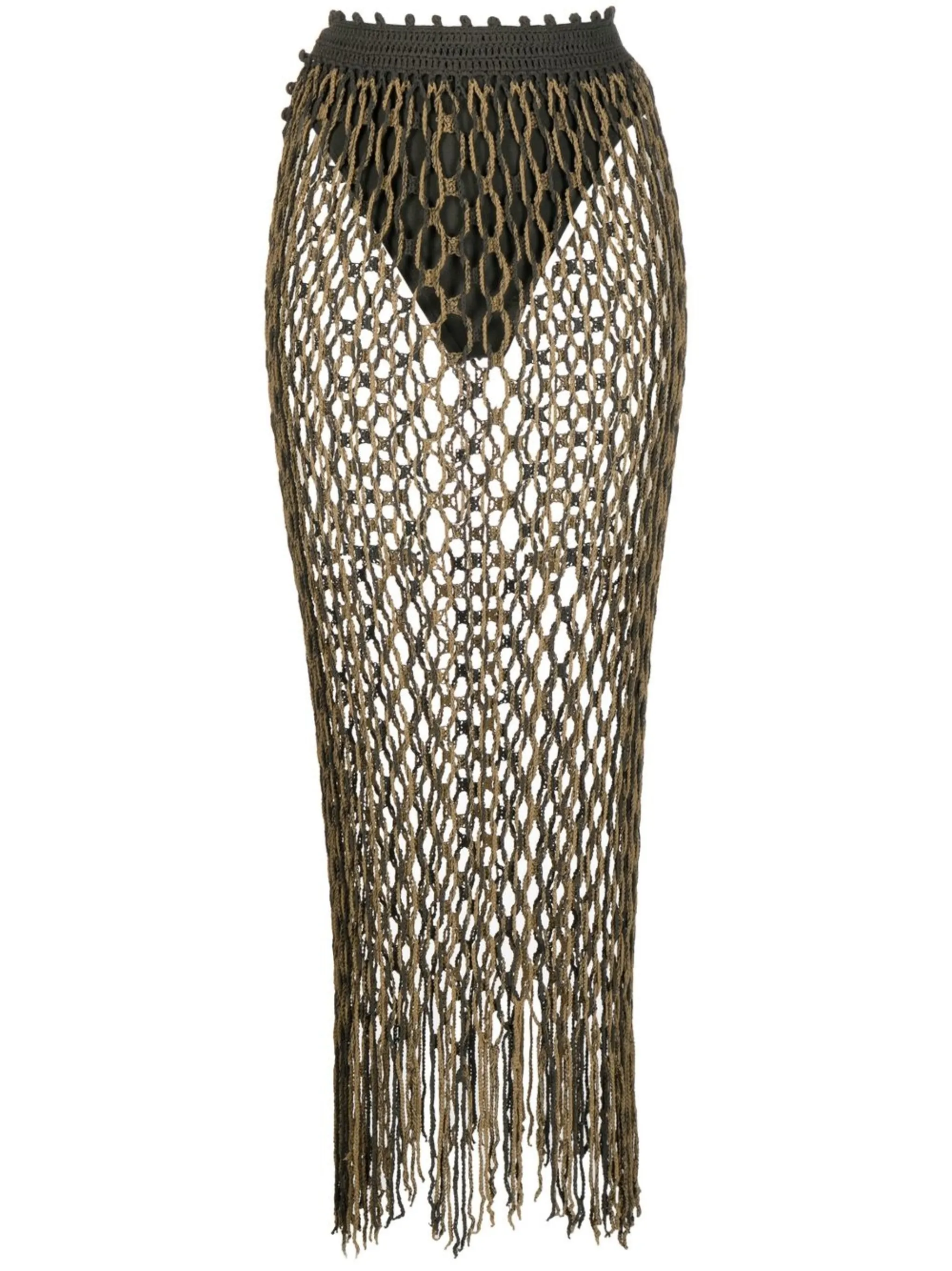 Юбка в технике кроше Dion Lee, зеленый
Юбка в технике кроше Dion Lee, зеленый