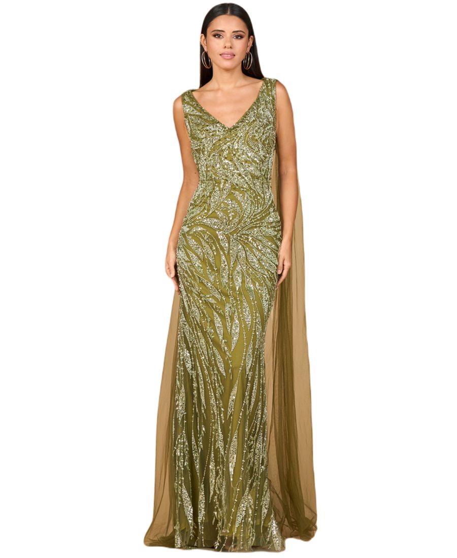 Женское платье с V-образным вырезом и длинными рукавами-накидкой Lara, Olive
Женское платье с V-образным вырезом и длинными рукавами-накидкой Lara, Olive