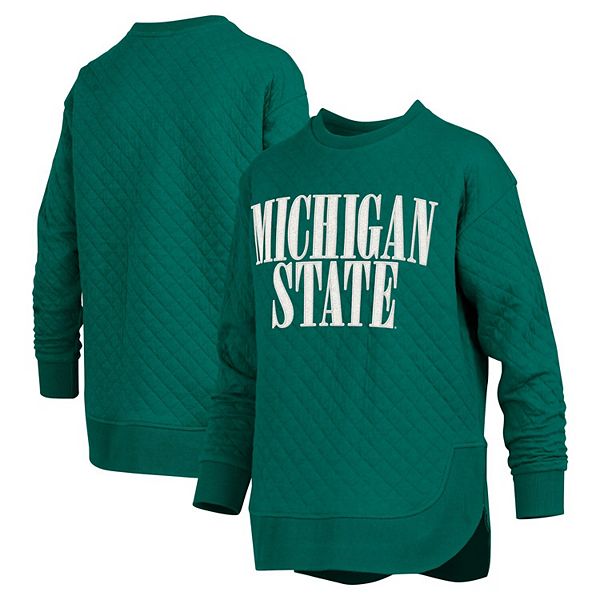 Женская зеленая куртка Michigan State Spartans с длинными рукавами Pressbox
Женская зеленая куртка Michigan State Spartans с длинными рукавами Pressbox