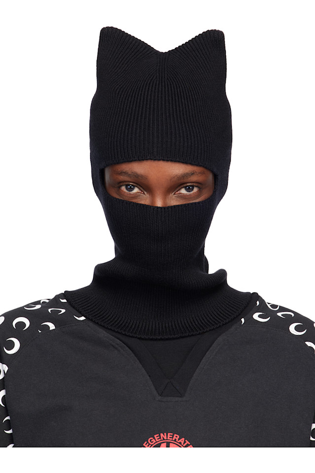 Милая балаклава из мериносовой шерсти Marine Serre, черный
Милая балаклава из мериносовой шерсти Marine Serre, черный