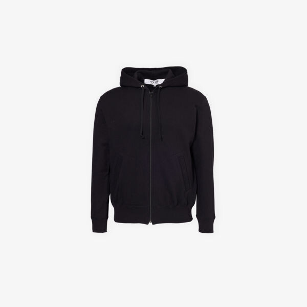 Толстовка с капюшоном из хлопкового трикотажа с фирменной нашивкой, двумя прорезными карманами, стандартного кроя Comme Des Garcons Play, черный
Толстовка с капюшоном из хлопкового трикотажа с фирменной нашивкой, двумя прорезными карманами, стандартного кроя Comme Des Garcons Play, черный