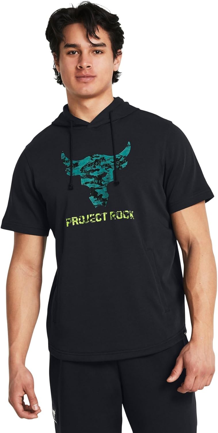 Мужская толстовка с коротким рукавом UNDER ARMOUR UA Project Rock Payoff Terry, черный/бирюзовый
Мужская толстовка с коротким рукавом UNDER ARMOUR UA Project Rock Payoff Terry, черный/бирюзовый