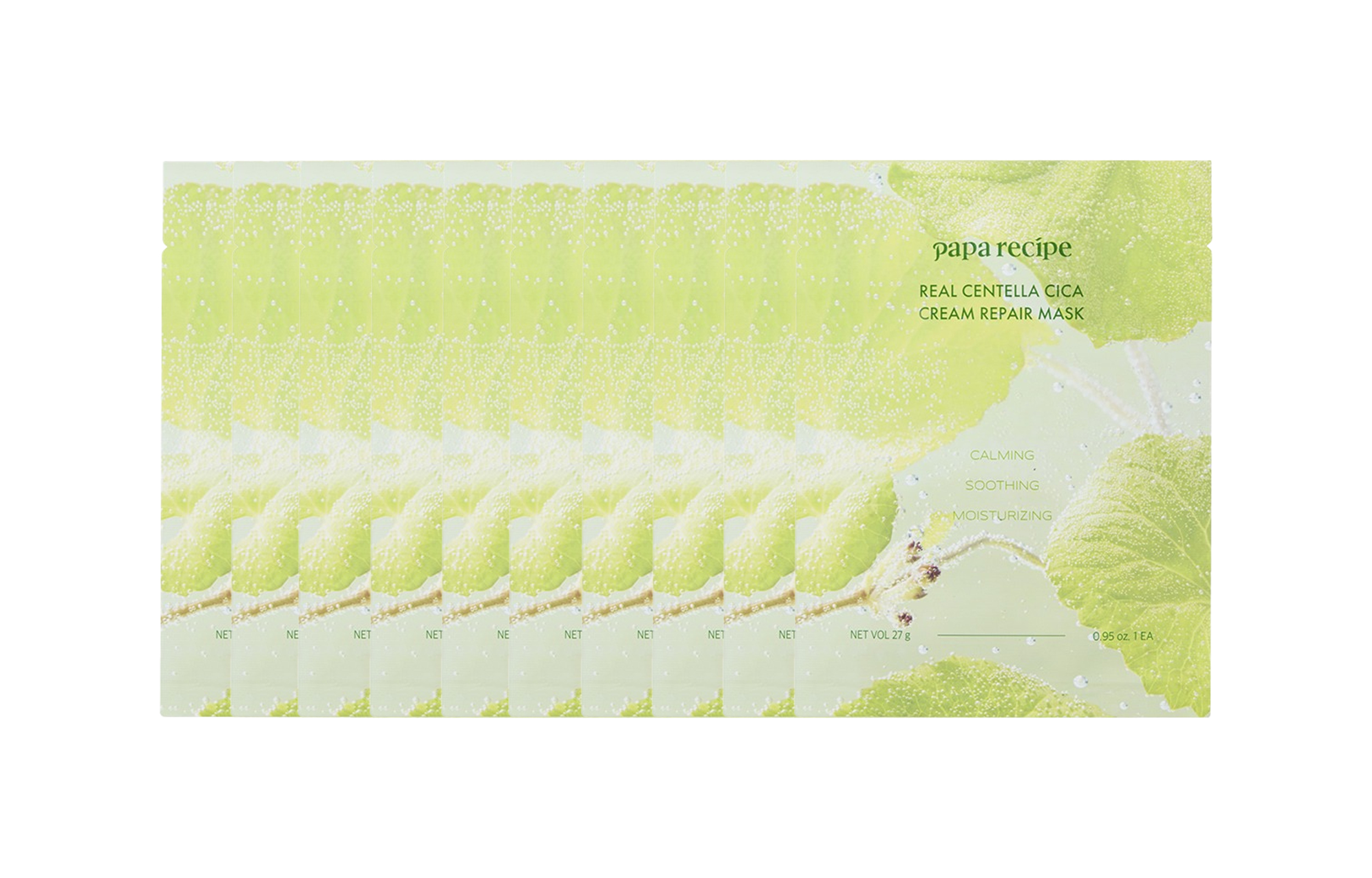 Восстанавливающая освежающая маска для лица Centella Asiatica, увлажняющая и успокаивающая для всех типов кожи Papa Recipe, 10 tablets
Восстанавливающая освежающая маска для лица Centella Asiatica, увлажняющая и успокаивающая для всех типов кожи Papa Recipe, 10 tablets