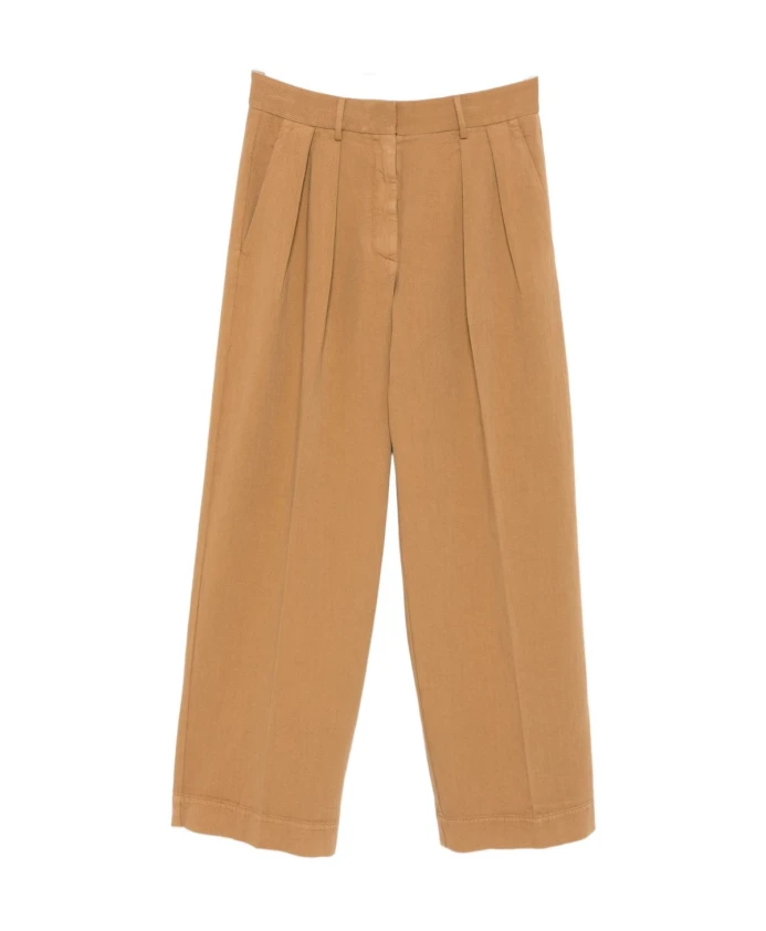 Бежевые хлопковые брюки цвета хаки (осень 2025) Forte Forte, коричневый
Бежевые хлопковые брюки цвета хаки (осень 2025) Forte Forte, коричневый