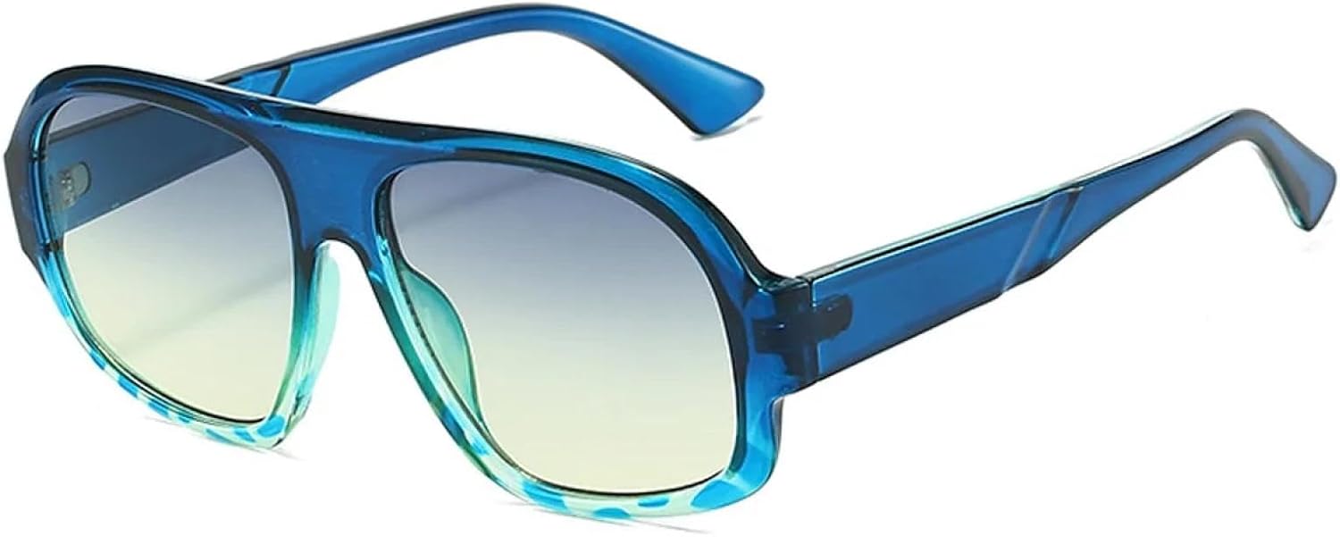 Мужские солнцезащитные очки большого размера в стиле ретро с градиентным зеркальным покрытием и защитой от УФ-излучения UV400; женские солнцезащитные очки TKKTLLT, Blue
Мужские солнцезащитные очки большого размера в стиле ретро с градиентным зеркальным покрытием и защитой от УФ-излучения UV400; женские солнцезащитные очки TKKTLLT, Blue