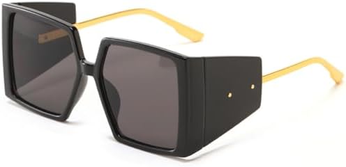 Винтажные квадратные солнцезащитные очки 2027 года для мужчин, большие солнцезащитные очки в стиле стимпанк для женщин, ретро-очки с защитой от УФ-излучения UV400 MTZJH, Black Grey
Винтажные квадратные солнцезащитные очки 2027 года для мужчин, большие солнцезащитные очки в стиле стимпанк для женщин, ретро-очки с защитой от УФ-излучения UV400 MTZJH, Black Grey