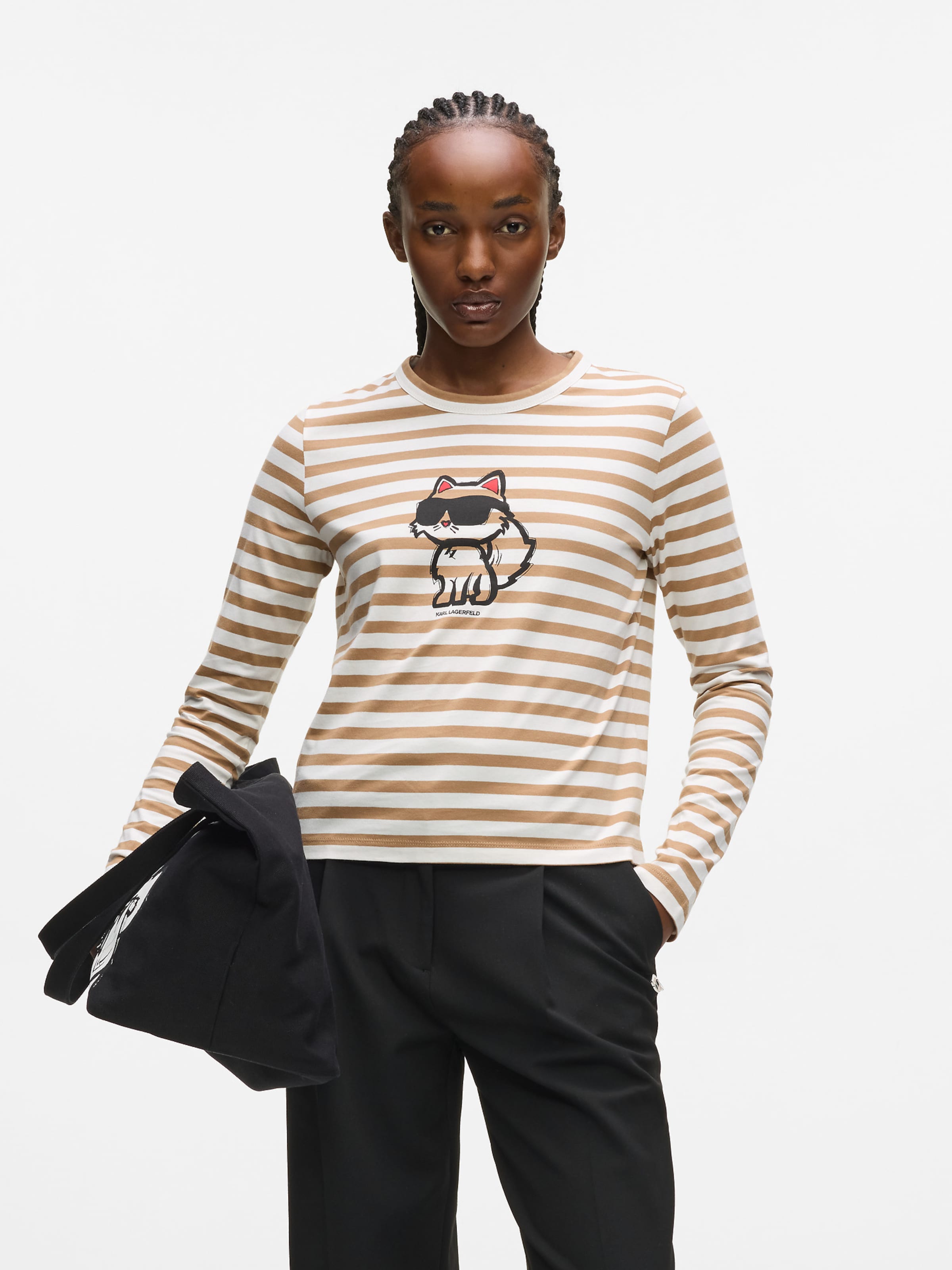 Karl Lagerfeld Лонгслив 'IKON' в песочном цвете
Karl Lagerfeld Лонгслив 'IKON' в песочном цвете