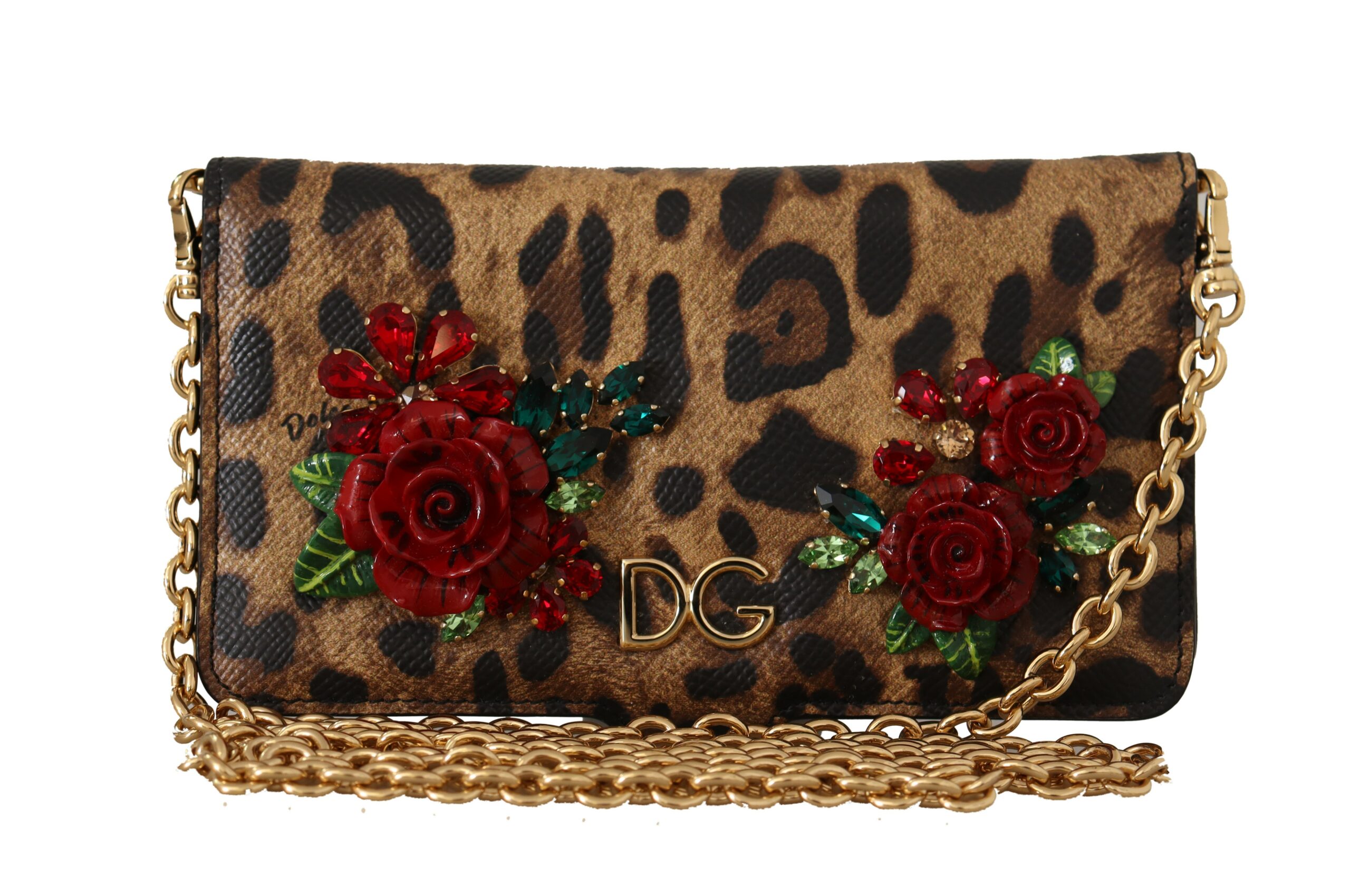 Элегантный чехол для телефона с леопардовым принтом и кристаллами Dolce & Gabbana, коричневый
Элегантный чехол для телефона с леопардовым принтом и кристаллами Dolce & Gabbana, коричневый