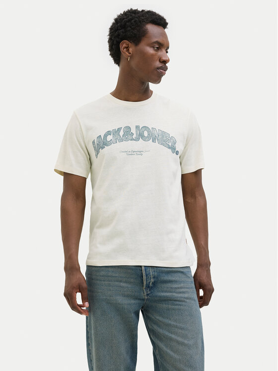 Футболка обычного кроя Almeria 12276962 Jack&Jones, бежевый 
Футболка обычного кроя Almeria 12276962 Jack&Jones, бежевый