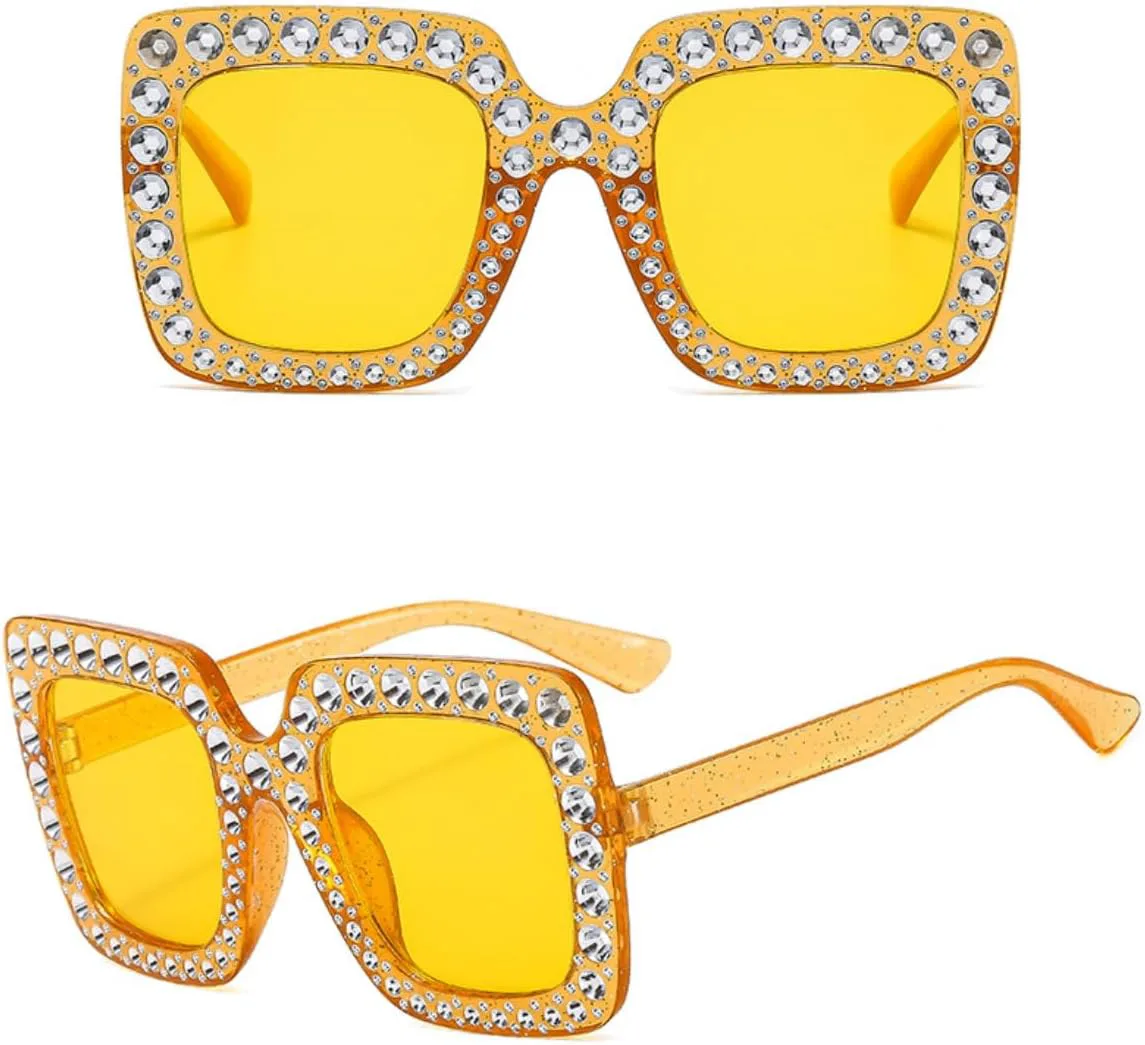 Женские солнцезащитные очки IKANOO Oversized Crystal Sunglasses с квадратной толстой оправой, украшенные стразами и блестками, 4 Pack Blue+purple+pink+yellow
Женские солнцезащитные очки IKANOO Oversized Crystal Sunglasses с квадратной толстой оправой, украшенные стразами и блестками, 4 Pack Blue+purple+pink+yellow