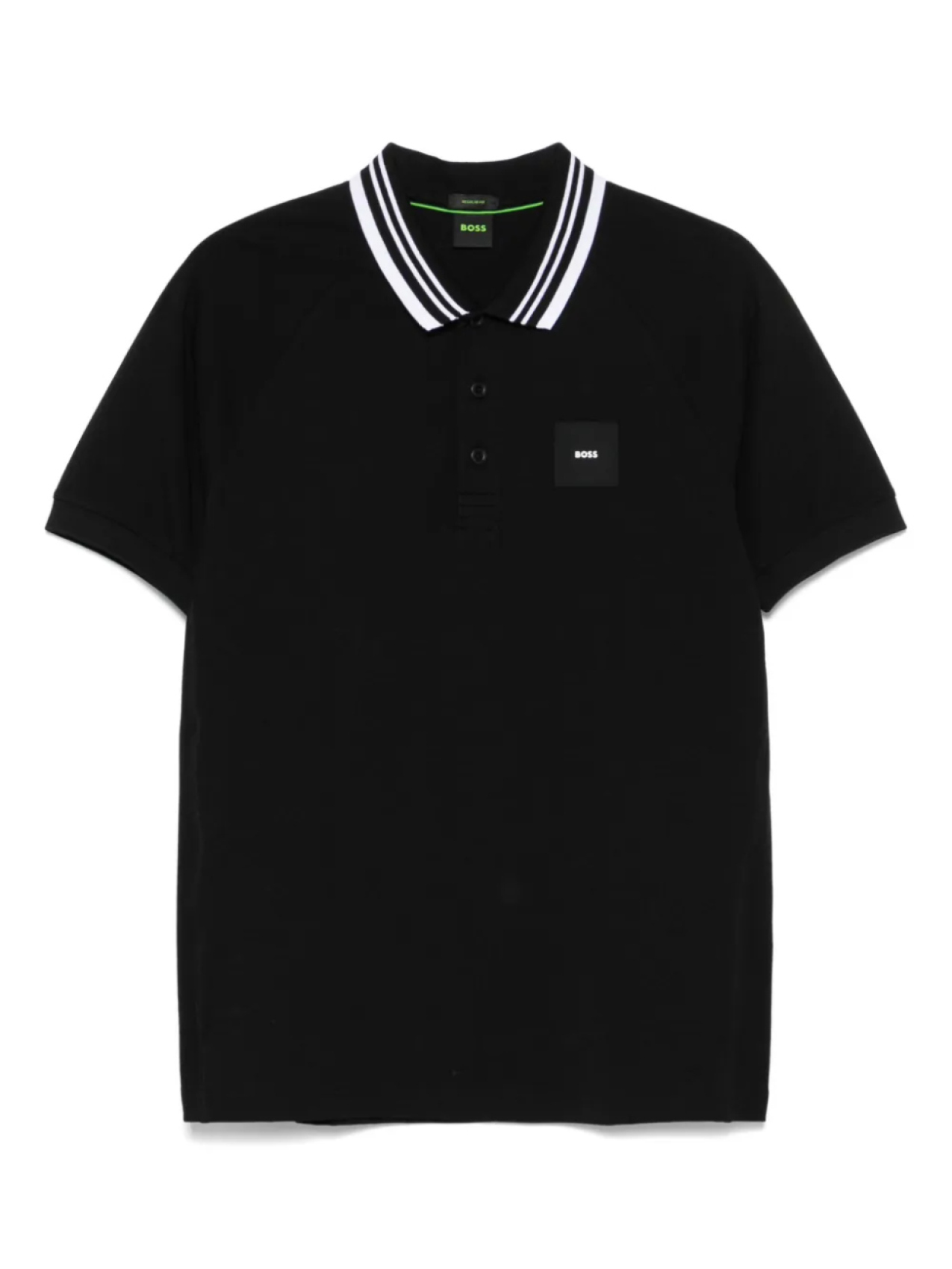 Рубашка поло с отделкой в полоску BOSS, черный
Рубашка поло с отделкой в полоску BOSS, черный