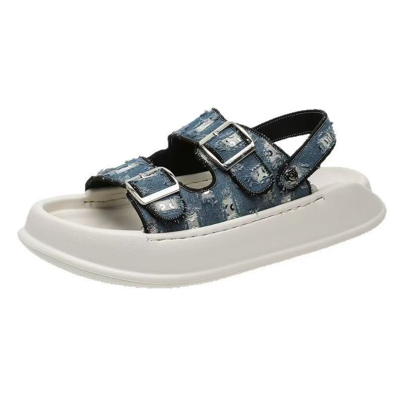 ZUOSAISI Пляжные сандалии мужские черно-синие, цвет Blue
ZUOSAISI Пляжные сандалии мужские черно-синие, цвет Blue