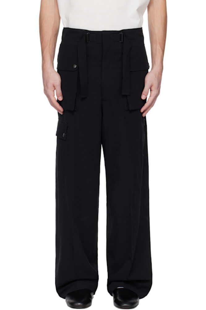 Черные легкие брюки-карго Viyella из хлопковой шерсти AURALEE
Черные легкие брюки-карго Viyella из хлопковой шерсти AURALEE