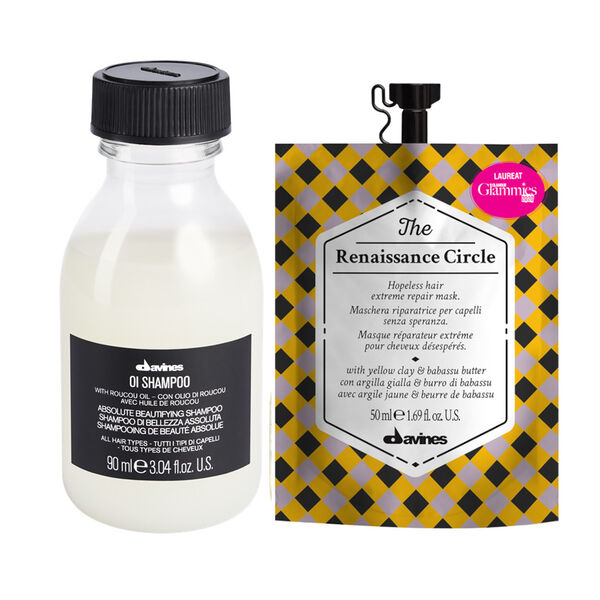 Набор для всех типов волос: шампунь, 90 мл + восстанавливающая маска, 50 мл Davines Oi oil
Набор для всех типов волос: шампунь, 90 мл + восстанавливающая маска, 50 мл Davines Oi oil