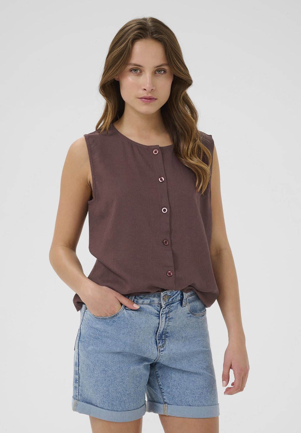 Топ Camicetta Kaffe, бордовый 
Топ Camicetta Kaffe, бордовый