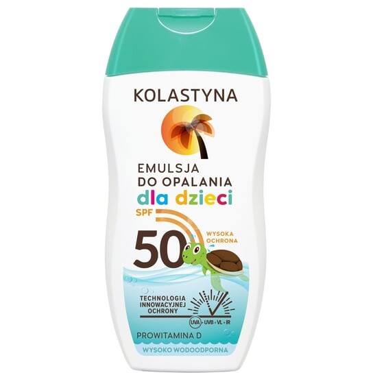 КОЛАСТЫНА Солнцезащитная эмульсия для детей SPF 50, 150 мл, Kolastyna 
КОЛАСТЫНА Солнцезащитная эмульсия для детей SPF 50, 150 мл, Kolastyna