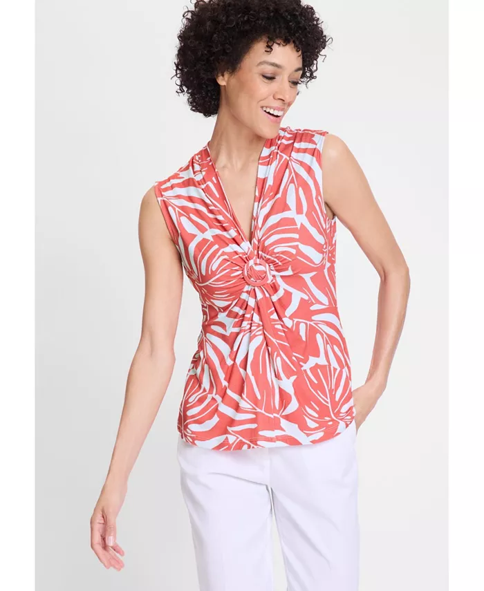 Женская куртка с тропическим принтом и сборками спереди Olsen, розовый
Женская куртка с тропическим принтом и сборками спереди Olsen, розовый