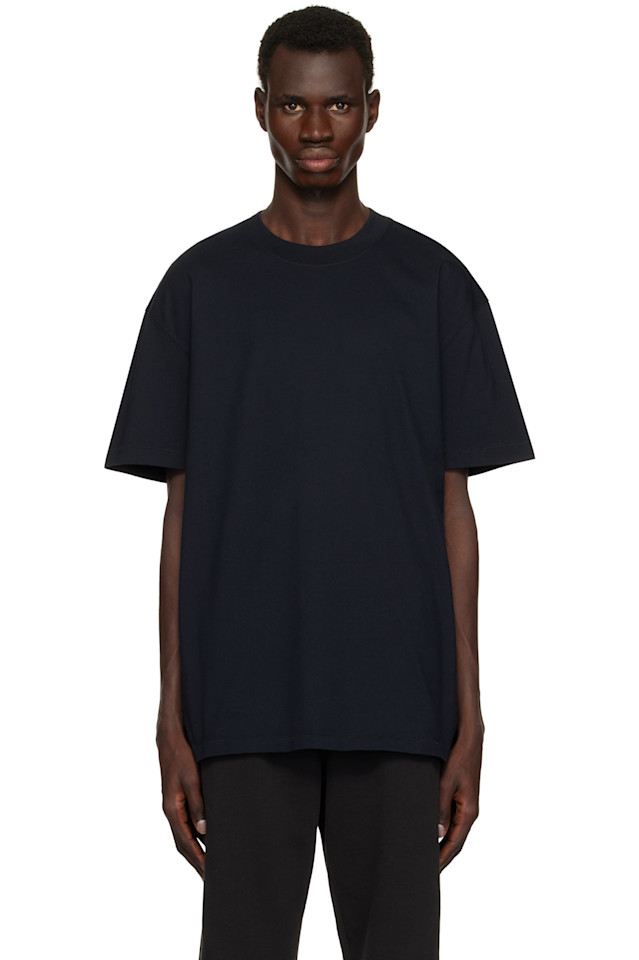 Тяжелый хлопковый футболка свободного кроя Skims, цвет obsidian 
Тяжелый хлопковый футболка свободного кроя Skims, цвет obsidian