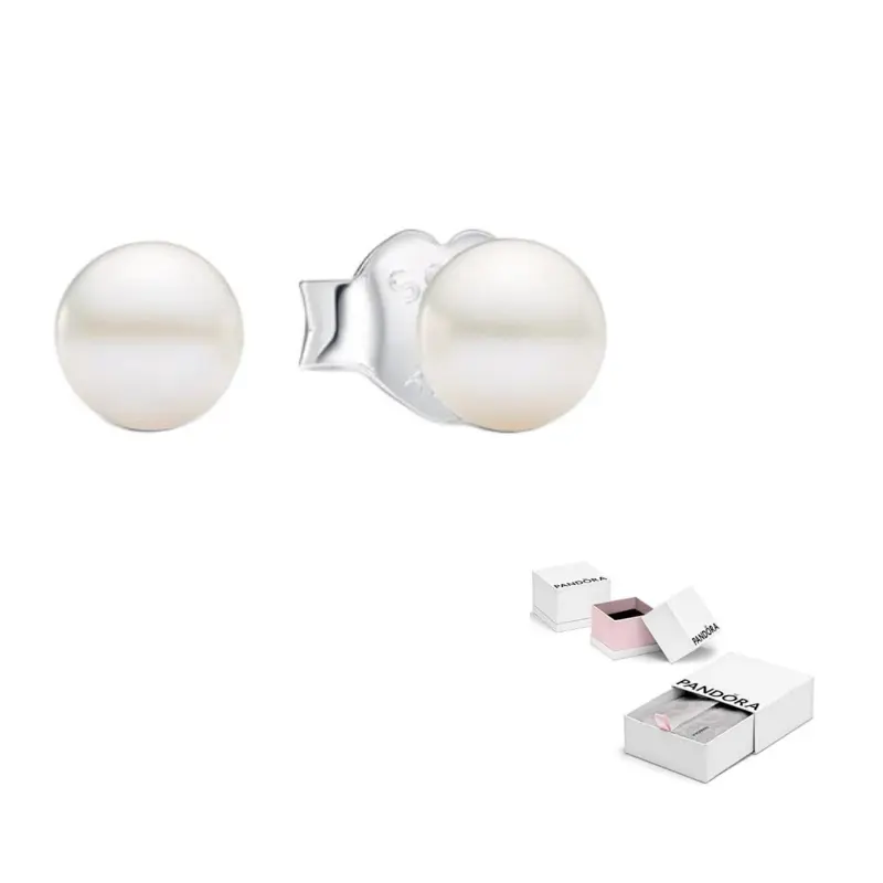 Pandora Freshwater Pearl, Sterling Silver Stud Earrings Unisex White
Pandora Freshwater Pearl, Sterling Silver Stud Earrings Unisex White
