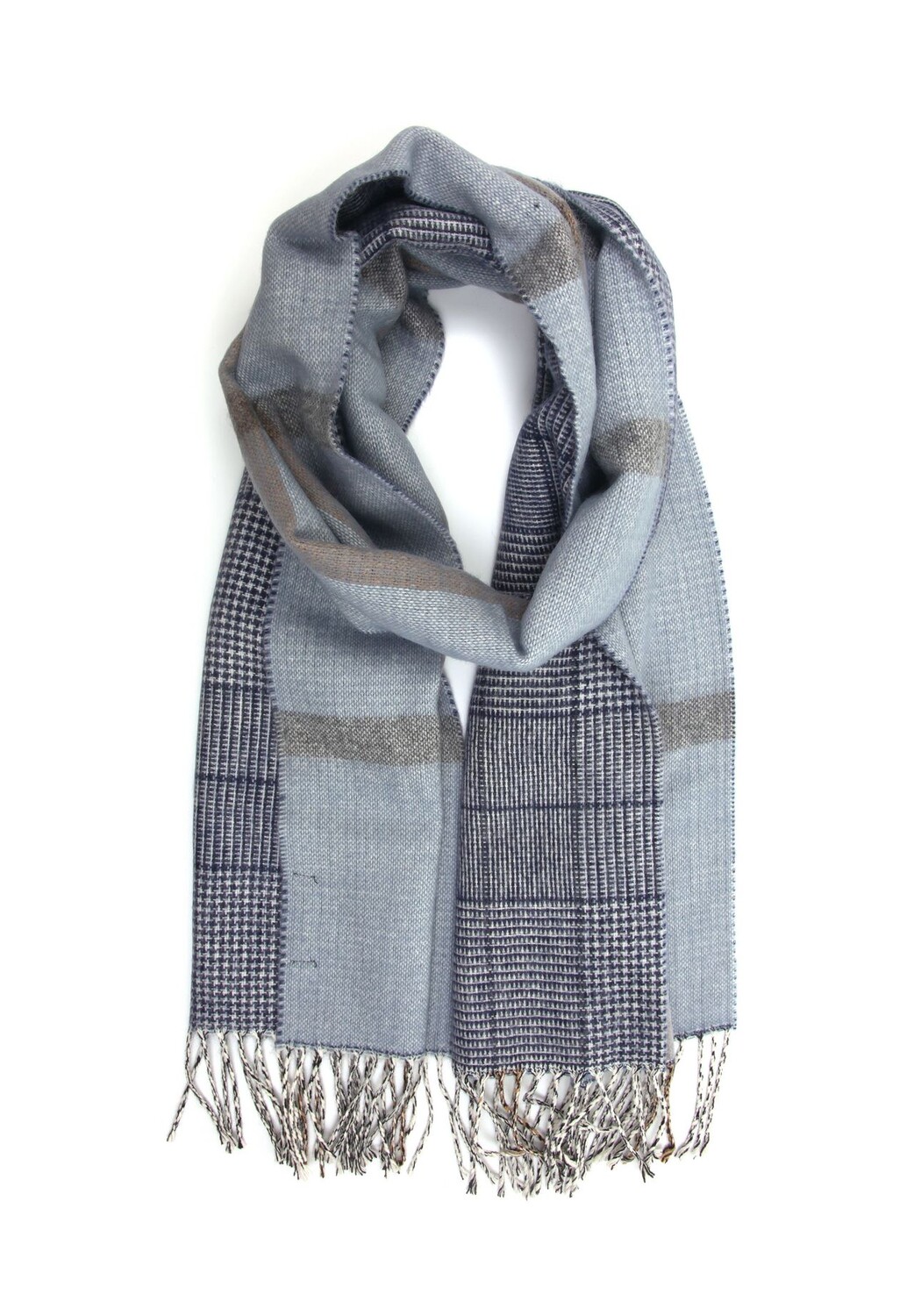 Зимний шарф Рим в формате XL, Производство Италия Collezione alessandro, синий 
Зимний шарф Рим в формате XL, Производство Италия Collezione alessandro, синий