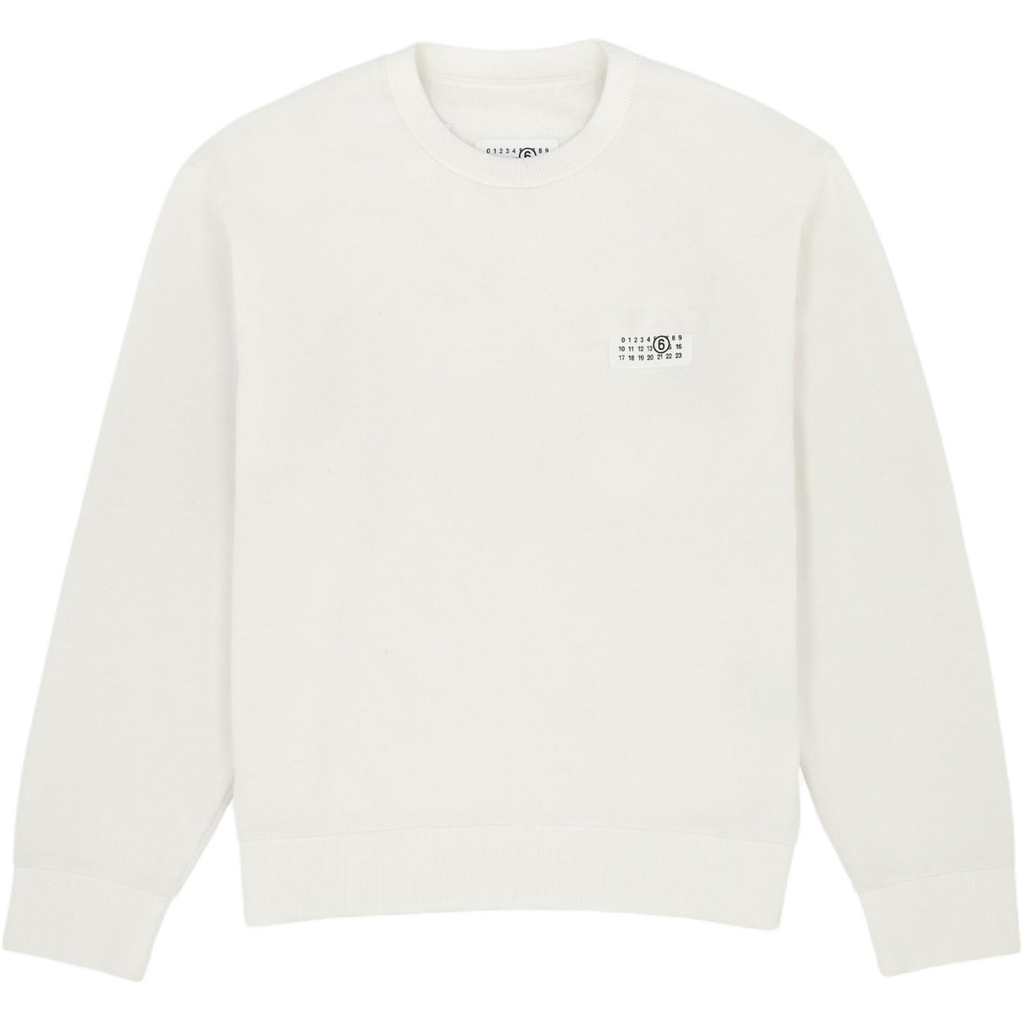 Толстовка с круглым вырезом и нашивкой с логотипом Mm6 Maison Margiela, белый
Толстовка с круглым вырезом и нашивкой с логотипом Mm6 Maison Margiela, белый