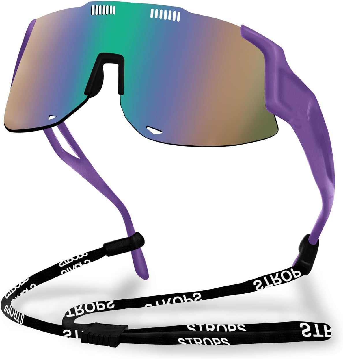 Спортивные солнцезащитные очки для бега для женщин и мужчин, профессиональные очки для велоспорта для мужчин, солнцезащитные очки с обтекаемой формой и защитой от УФ-излучения UV400 TURVSTPC, Purple Frame and Green Gradient Lenses
Спортивные солнцезащитные очки для бега для женщин и мужчин, профессиональные очки для велоспорта для мужчин, солнцезащитные очки с обтекаемой формой и защитой от УФ-излучения UV400 TURVSTPC, Purple Frame and Green Gradient Lenses