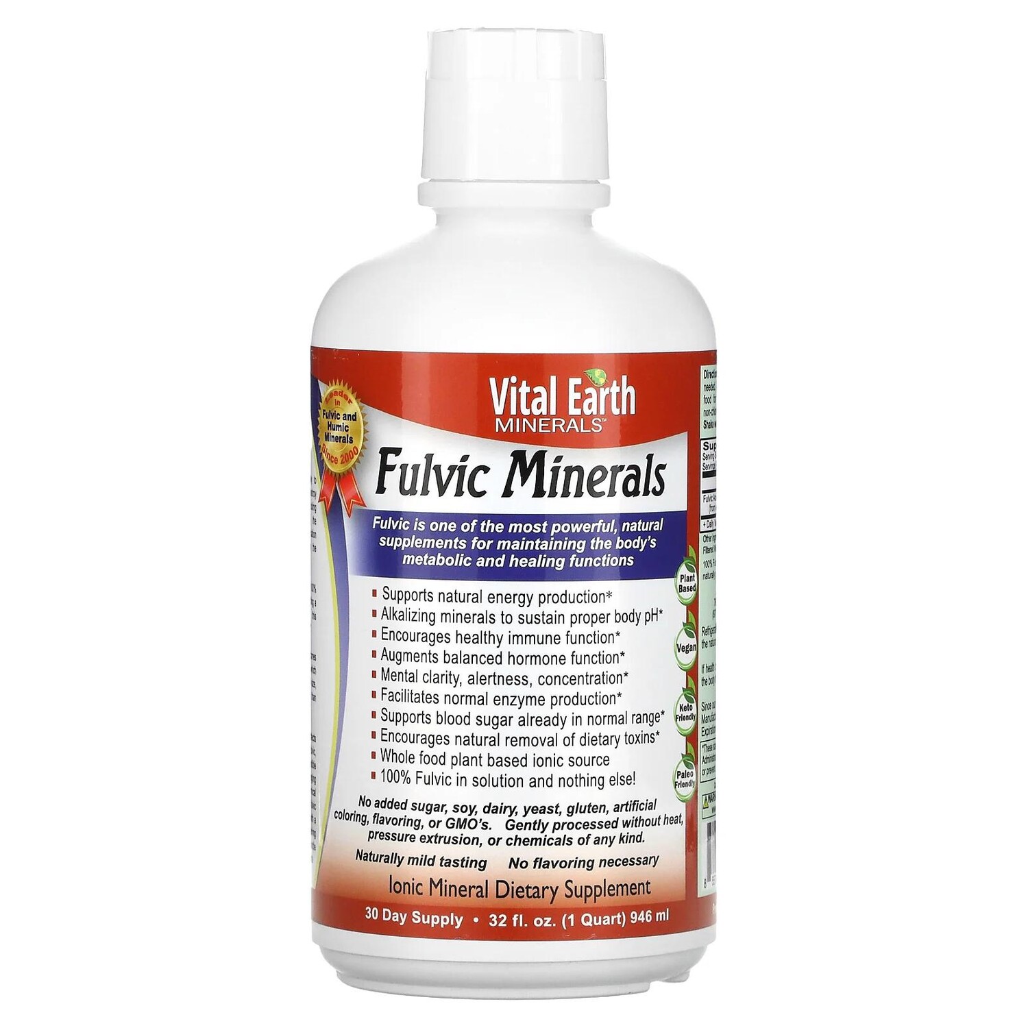 Vital Earth Minerals Комплекс минералов Fulvic Добавка с ионами и минералами 32 жидких унции (946 мл)
Vital Earth Minerals Комплекс минералов Fulvic Добавка с ионами и минералами 32 жидких унции (946 мл)