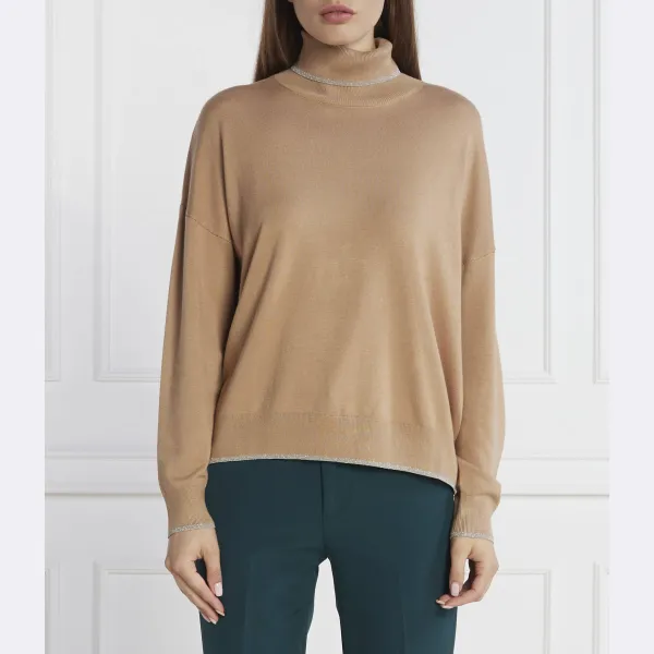 Закрытая водолазка стандартного кроя Liu Jo, коричневый
Закрытая водолазка стандартного кроя Liu Jo, коричневый