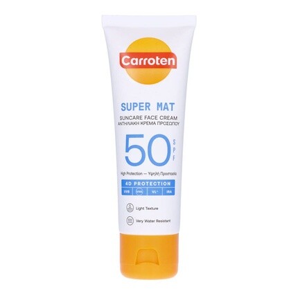 Суперматирующий крем для лица Spf 50 - 50 мл Carroten
Суперматирующий крем для лица Spf 50 - 50 мл Carroten