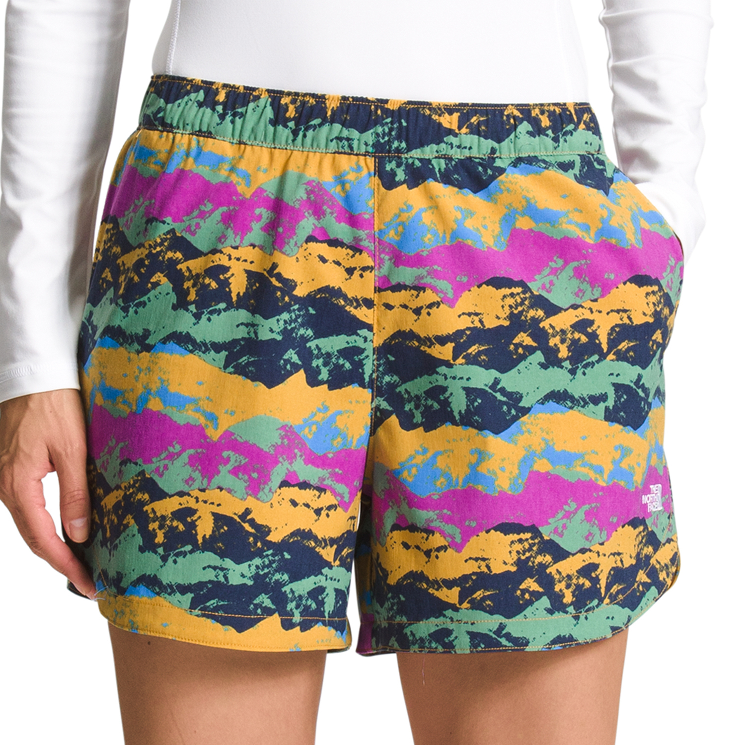 Женские шорты класса V The North Face, Arrowwood Yellow Mountain Panorama Class V Print
Женские шорты класса V The North Face, Arrowwood Yellow Mountain Panorama Class V Print