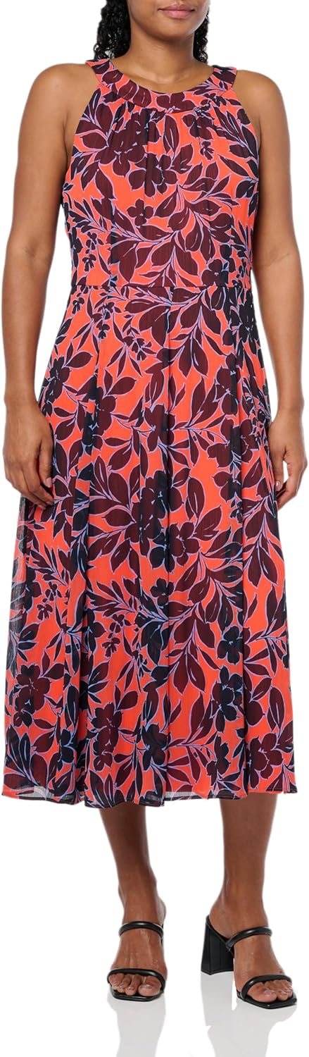 Женское платье миди Tommy Hilfiger без рукавов с халтер-бретелькой и расклешенным лифом, Grenadine Multi
Женское платье миди Tommy Hilfiger без рукавов с халтер-бретелькой и расклешенным лифом, Grenadine Multi