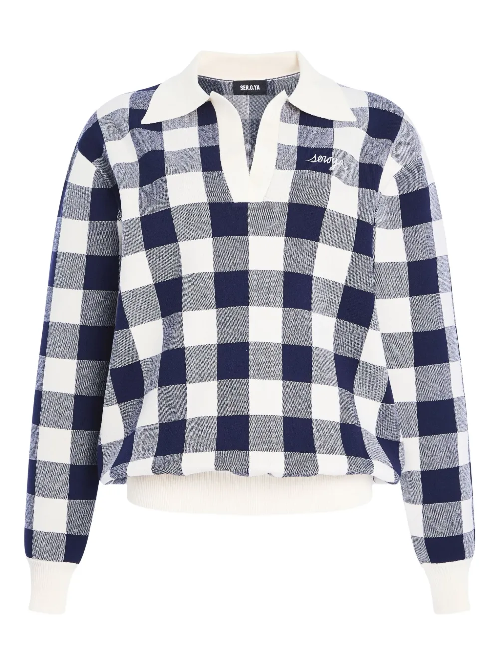Топ Orla в клетку гингем SER.O.YA, синий
Топ Orla в клетку гингем SER.O.YA, синий