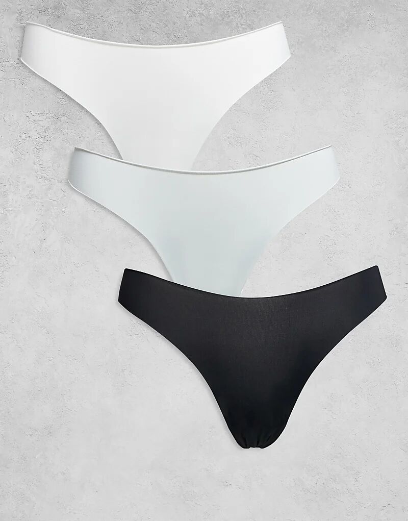 Brave Soul, 3 пары бесшовных трусов черного, серого и белого цветов
Brave Soul, 3 пары бесшовных трусов черного, серого и белого цветов