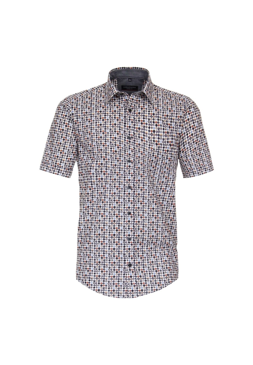 Мужская повседневная рубашка с коротким рукавом и принтом, повседневный крой CASAMODA, серый
Мужская повседневная рубашка с коротким рукавом и принтом, повседневный крой CASAMODA, серый