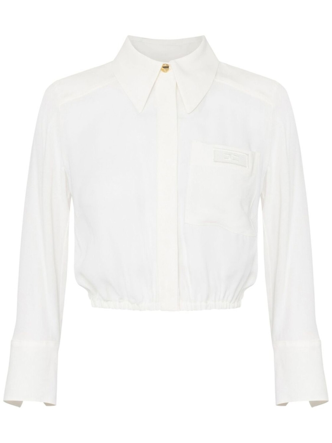 Elisabetta Franchi укороченная блузка, белый
Elisabetta Franchi укороченная блузка, белый