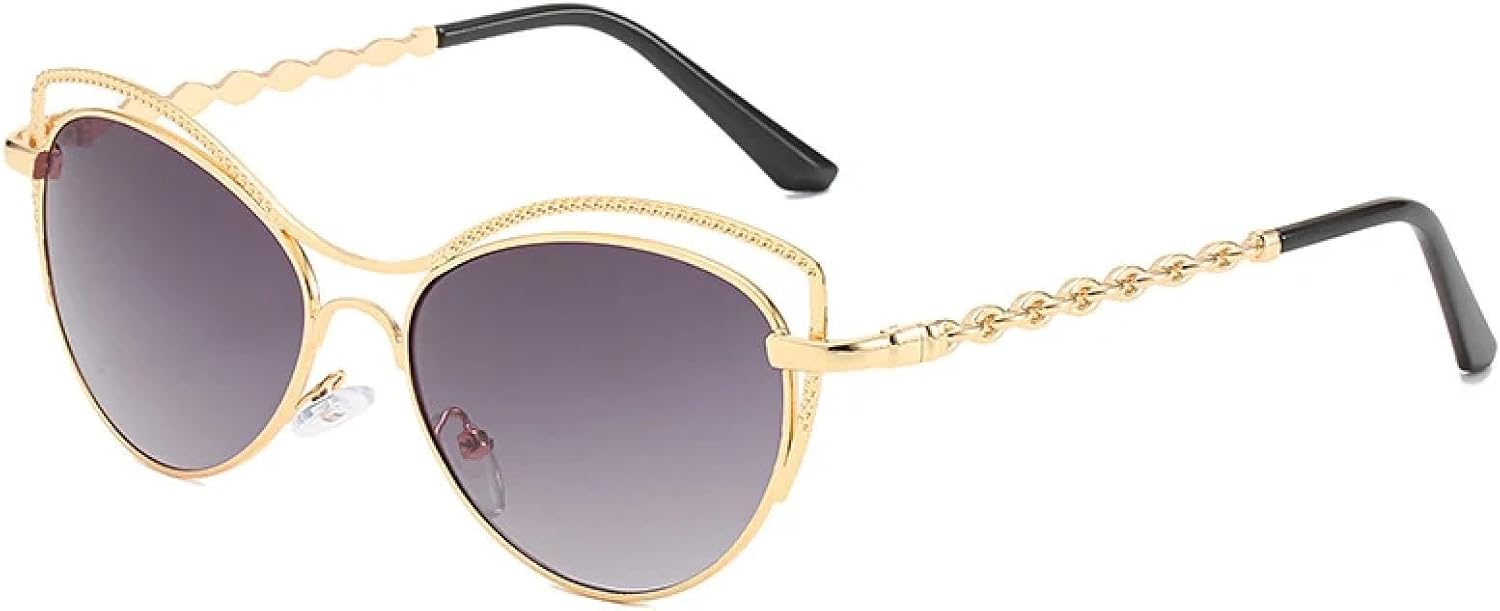 Винтажные металлические солнцезащитные очки «кошачий глаз» для женщин и мужчин, роскошные, для путешествий, уличной фотографии, защита от УФ-излучения UV400 TKKTLLT, Gold Gray
Винтажные металлические солнцезащитные очки «кошачий глаз» для женщин и мужчин, роскошные, для путешествий, уличной фотографии, защита от УФ-излучения UV400 TKKTLLT, Gold Gray