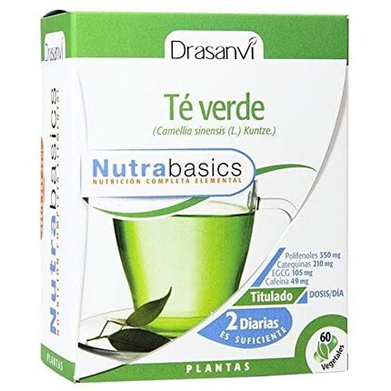 Drasanvi - Nutrabasics Green Tea 60 Capsules
Drasanvi - Nutrabasics Green Tea 60 Capsules