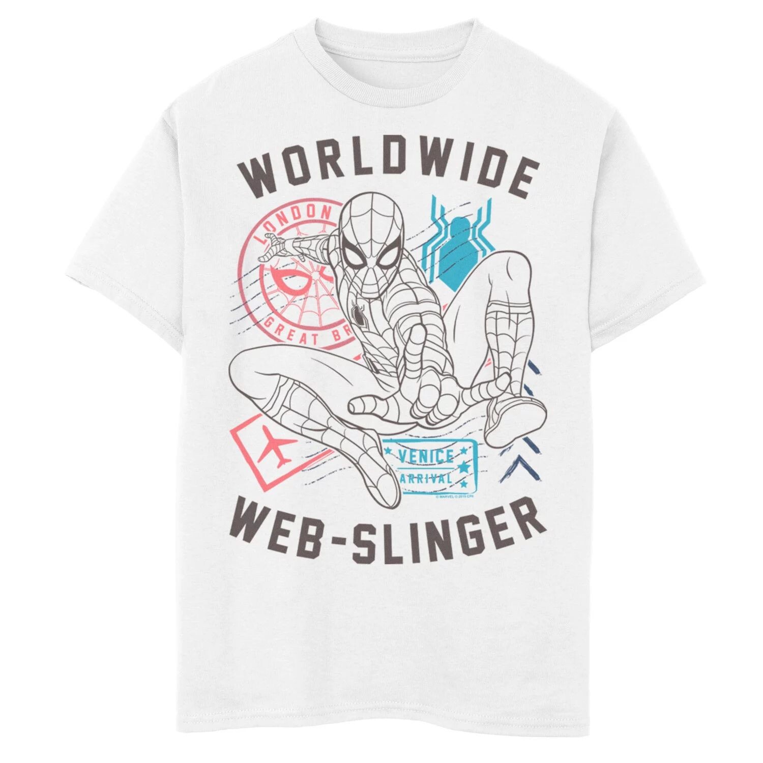 Футболка с плакатом «Паутина» для мальчиков 8–20 лет «Человек-паук Marvel» вдали от дома по всему миру Licensed Character
Футболка с плакатом «Паутина» для мальчиков 8–20 лет «Человек-паук Marvel» вдали от дома по всему миру Licensed Character