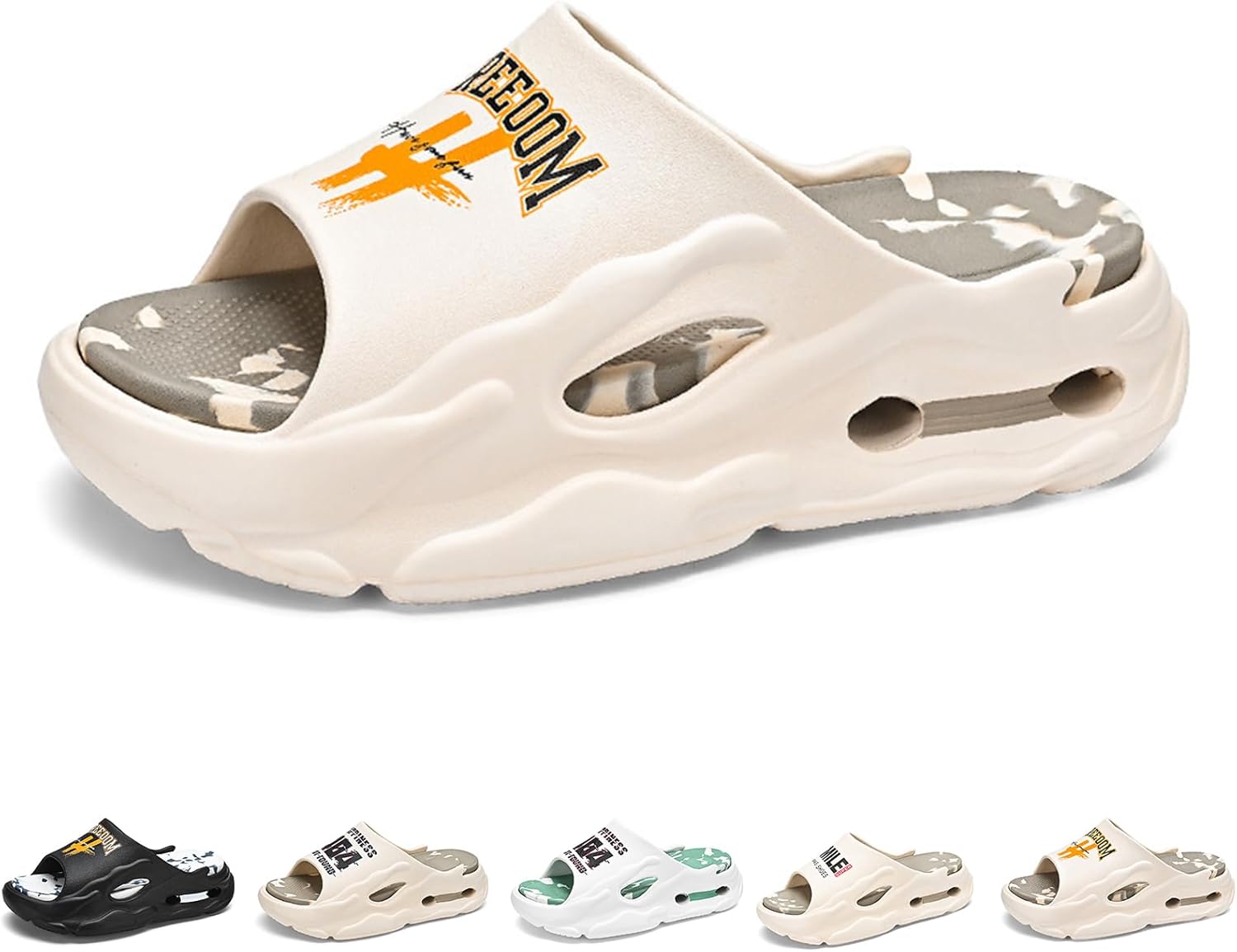 Мужские модные стильные шлепанцы с открытым носком, дышащие, с мягкой толстой подошвой, удобные, нескользящие, прочные с EVA подошвой, мужская обувь Gezolligheid, хаки
Мужские модные стильные шлепанцы с открытым носком, дышащие, с мягкой толстой подошвой, удобные, нескользящие, прочные с EVA подошвой, мужская обувь Gezolligheid, хаки