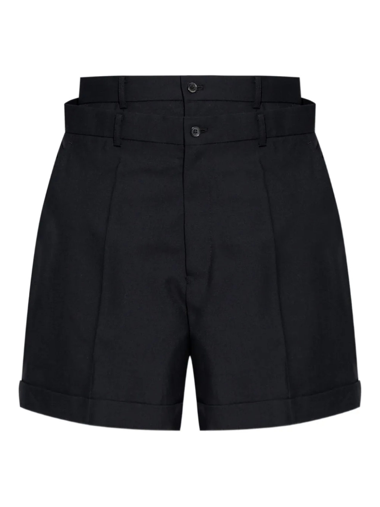 Многослойные шорты Noir Kei Ninomiya, черный 
Многослойные шорты Noir Kei Ninomiya, черный