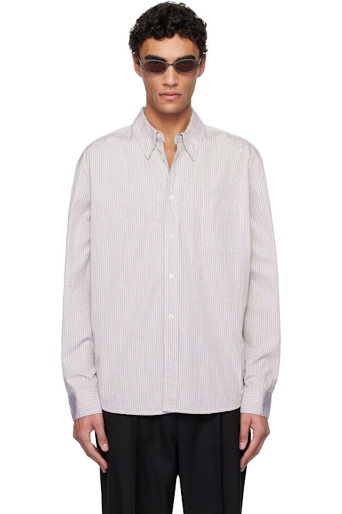 Белая и фиолетовая рубашка Beyond BD OUR LEGACY
Белая и фиолетовая рубашка Beyond BD OUR LEGACY