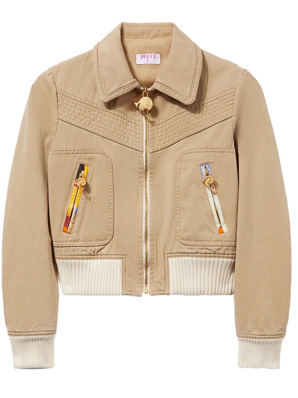 Бомбер с узором PUCCI, нейтральный
Бомбер с узором PUCCI, нейтральный