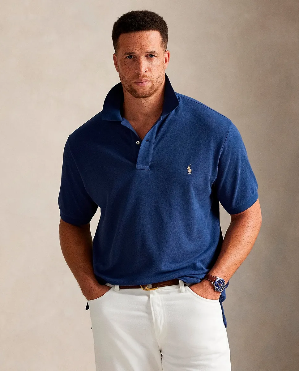 Мужская футболка поло из пике, прямой крой, большие размеры Polo Ralph Lauren, темно-синий
Мужская футболка поло из пике, прямой крой, большие размеры Polo Ralph Lauren, темно-синий